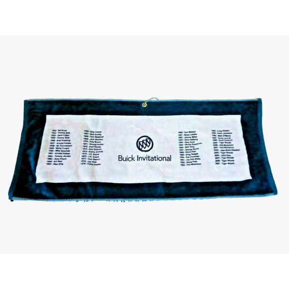 Vintage 2007 Buick Invitational Golf Towel Tiger Woods PGA 37" Devant Sports - Picture 1 of 8